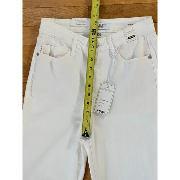 Judy Blue High Waist Garment Dyed White Side Slit Slim Bootcut Denim Jeans - Picture 11 of 14